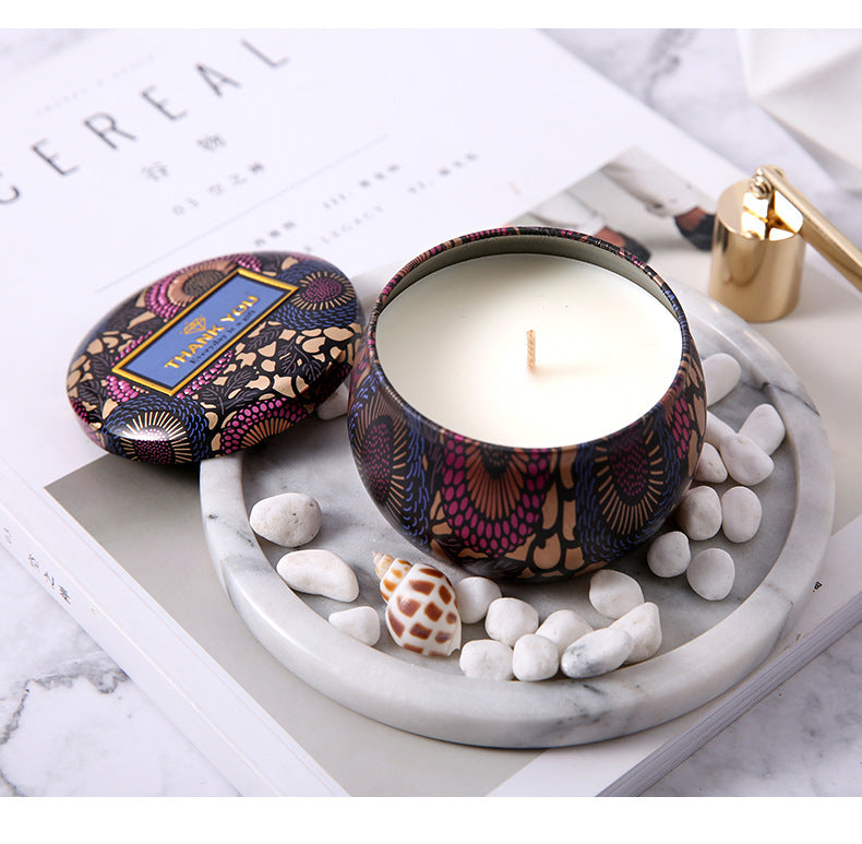 Luxury Tropical Glass Jar Scented Candle