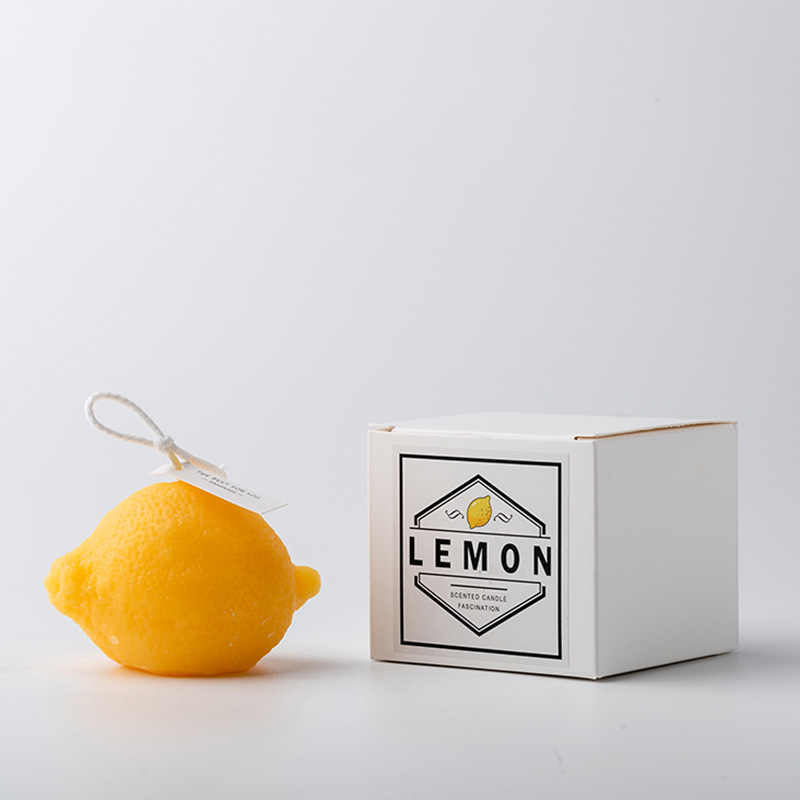 Creative Lemon Soy Wax Gift Candle