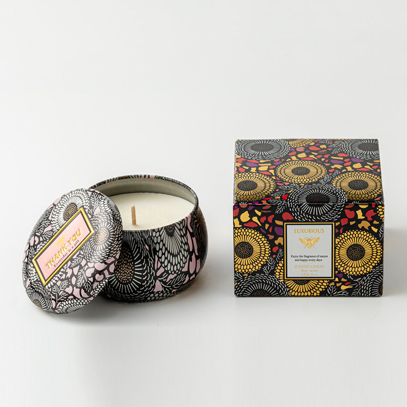 Luxury Tropical Glass Jar Scented Candle