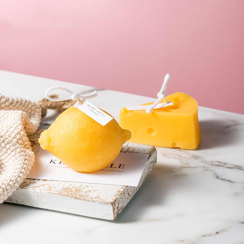 Creative Lemon Soy Wax Gift Candle