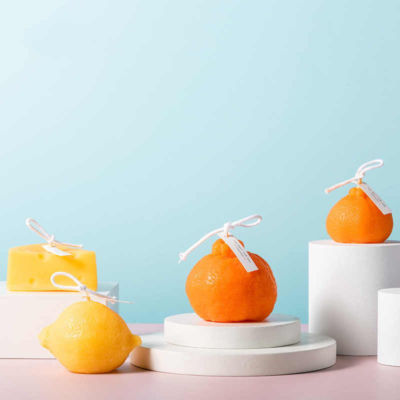 Creative Lemon Soy Wax Gift Candle