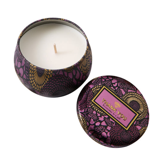 Luxury Tropical Glass Jar Scented Candle