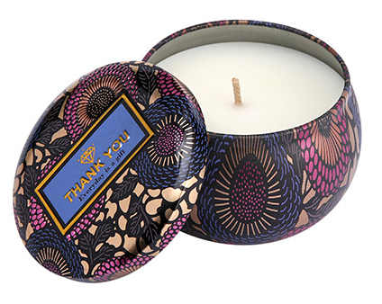 Luxury Tropical Glass Jar Scented Candle